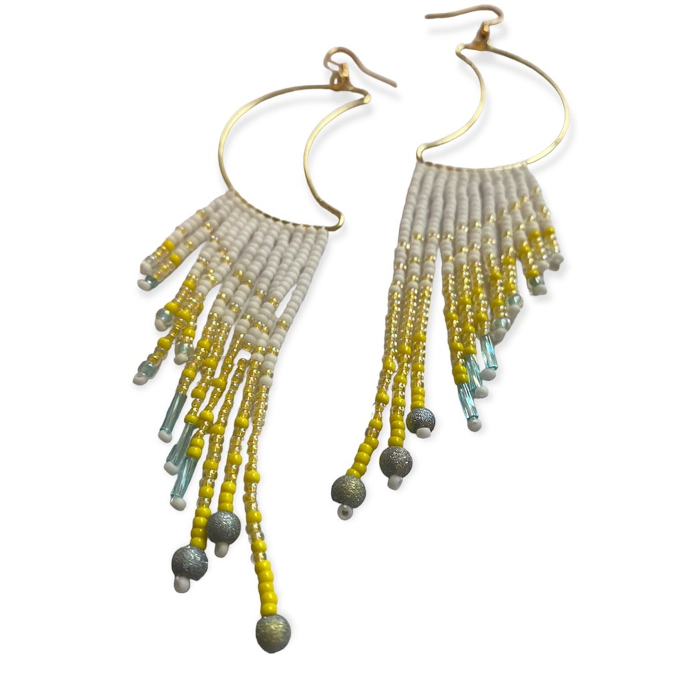 2/$50 MIX AND MATCH JEWELRY BUNDLE Handmade beaded moon earrings